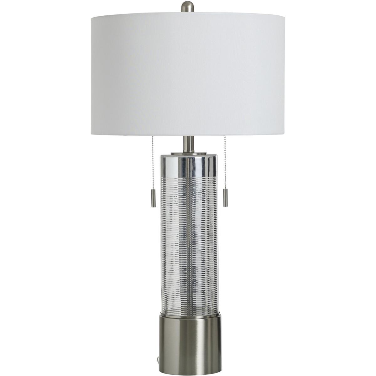 StyleCraft Home Collection L335067DS Cameron 31 inch 60 watt Morienval and White Table Lamp Portable Light