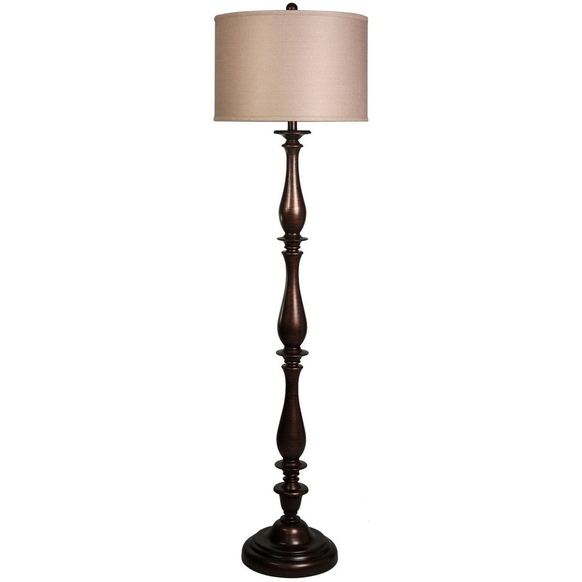 StyleCraft Home Collection L71520ADS Signature 61 inch 150 watt Crackled White and Gold Floor Lamp Portable Light
