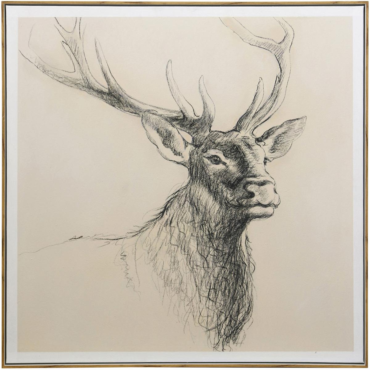 StyleCraft Home Collection WI34228DS Leander Multi - Beige and Tan and Charcoal and Black Wall Art