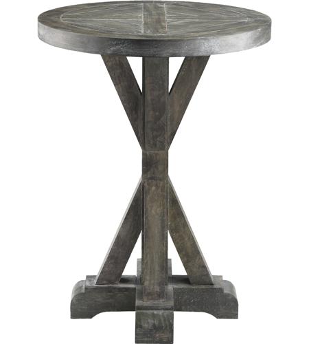 Stein World 611 023 Bridgeport 22 Inch, Round Pedestal Side Table Grey