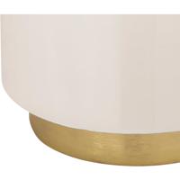 Stein World H0805-7865 Genesis 19 X 12 inch White Enamel with Gold Accent Table alternative photo thumbnail