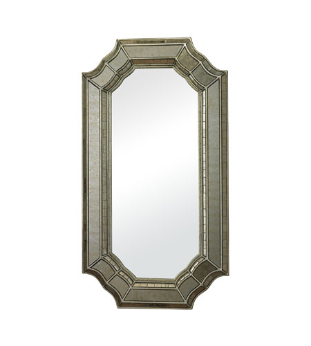 Sterling 114 16 Heavy Glass Frame 42 X 23 Inch Antique Mirror And Antique Silver Wall Mirror