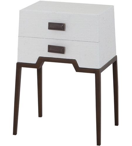 Sterling 7011-963W Ziggy 22 X 16 inch White Side Table photo