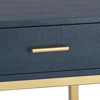 Sterling 180-011 Shagreen 24 X 16 inch Navy with Gold Accent Table alternative photo thumbnail