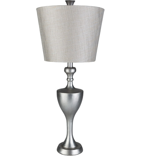 Surya HDLP012-TBL Hudson 28 inch 100 watt Light Gray Table Lamp Portable Light