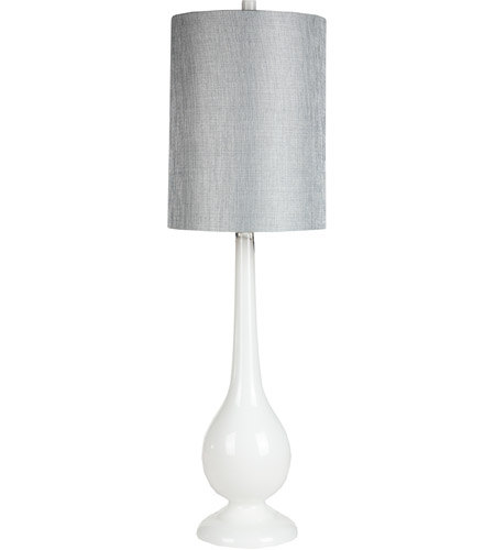 Surya LMP-1021 Signature 42 inch 75 watt White Table Lamp Portable Light