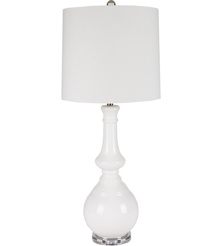 Surya LMP-1053 Signature 42 inch 150 watt White Table Lamp Portable Light