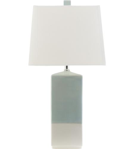 Surya MAY260-TBL Malloy 26 inch 100 watt Blue and White Table Lamp Portable Light photo