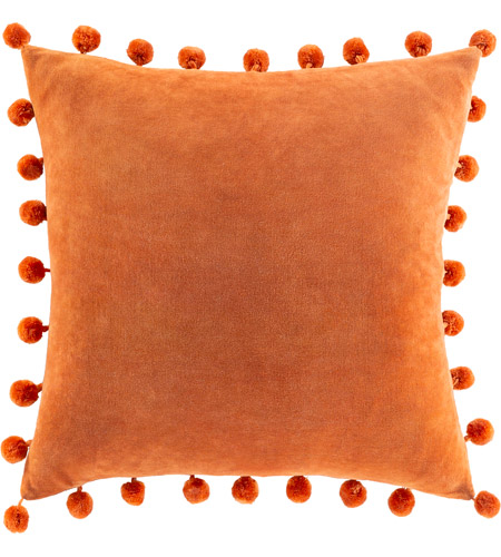 Surya SGI006-2020 Serengeti 20 X 20 inch Burnt Orange Pillow Cover, Square