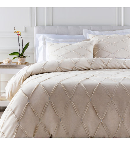 Surya Aik9000 Fqset Aiken Grey Duvet Set Full Or Queen