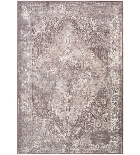 Surya APY1000-23 Apricity 36 X 24 inch Medium Gray/Taupe/White Rugs, Polyester photo