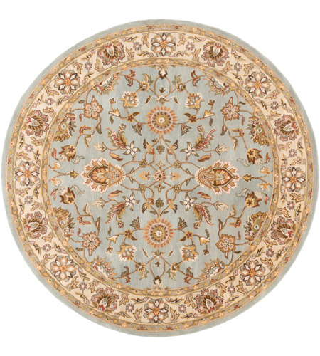 Surya AWES2044-8RD Middleton 96 X 96 inch Light Gray Indoor Area Rug, Round photo