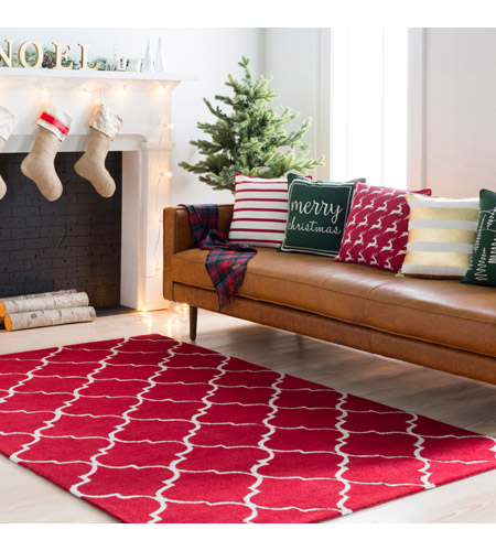 Surya AWHL1006-3353 Holden 63 X 39 inch Bright Red Indoor Area Rug, Rectangle awhl1006-roomscene_201.jpg