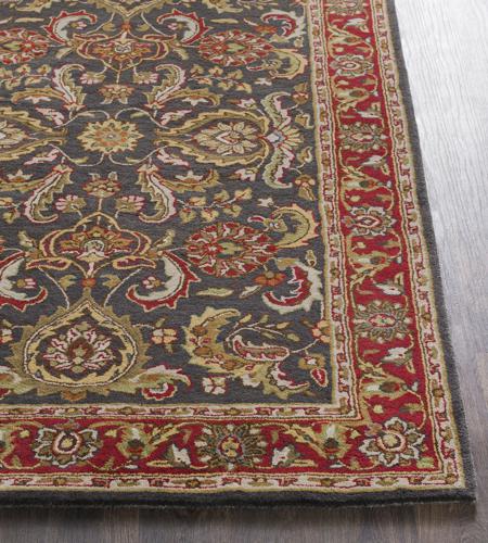 Surya AWHY2061-36RD Middleton 42 X 42 inch Bright Red/Charcoal/Mustard/Dark Brown/Olive/Tan Rugs, Round awhy2061-front.jpg