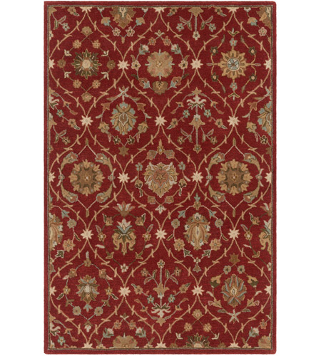 Surya AWMD2113-46 Middleton 72 X 48 inch Dark Red Indoor Area Rug, Rectangle