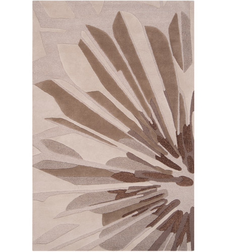 Surya CAN1992-3353 Modern Classics 63 X 39 inch Neutral and Brown Area Rug, Wool