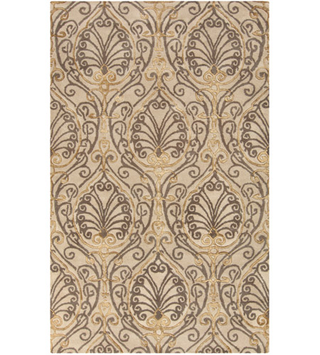 Surya CAN2013-913 Modern Classics 156 X 108 inch Neutral and Gray Area Rug, Wool