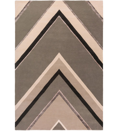 Surya CAN2059-811 Modern Classics 132 X 96 inch Gray and Neutral Area Rug, Wool