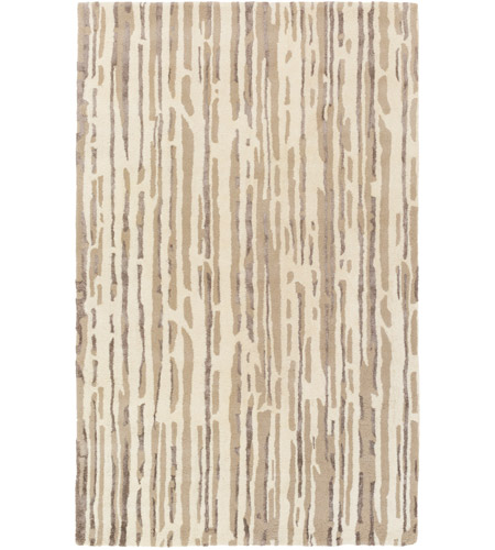 Surya CAN2074-913 Modern Classics 156 X 108 inch Neutral and Brown Area Rug, Wool and Viscose
