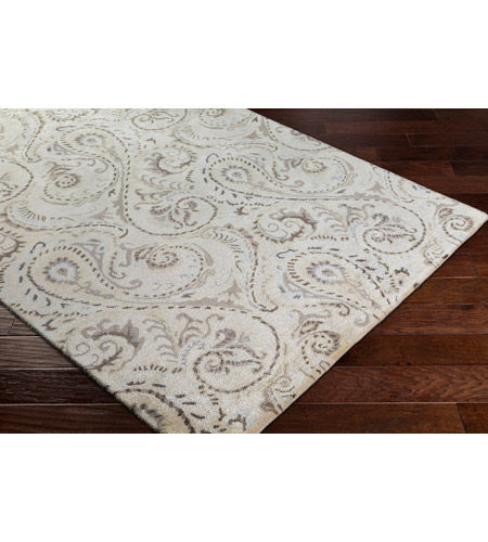 Surya CAN2085-23 Modern Classics 36 X 24 inch Neutral and Brown Area Rug, Viscose and Wool can2085_corner.jpg