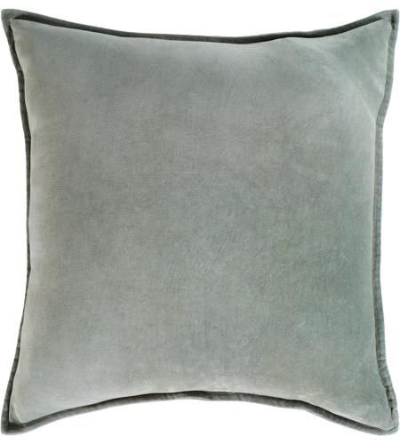 Surya CV021-2020D Cotton Velvet 20 X 20 inch Sea Foam Pillow Kit, Square photo
