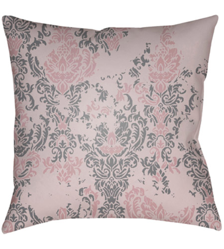Surya DK023-1818 Moody Damask 18 X 18 inch Pink and Purple Outdoor Throw Pillow