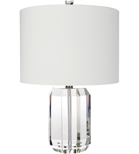 100 Watt Glass Table Lamp Portable Light, Habitat Fitz Glass Table Lamp White