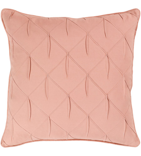 Surya GCH001-1818P Gretchen 18 X 18 inch Pale Pink Pillow Kit, Square photo