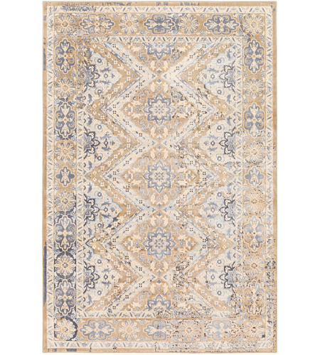 Surya GDF1001-576 Goldfinch 90 X 60 inch Brown and Yellow Area Rug, Polypropylene and Polyester photo