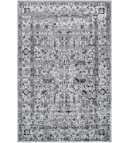 Surya GDF1005-23 Goldfinch 36 X 24 inch Gray and Black Area Rug, Polypropylene and Polyester photo