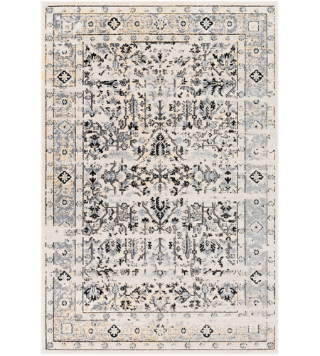 Surya GDF1014-576 Goldfinch 90 X 60 inch Gray and Neutral Area Rug, Polypropylene and Polyester photo