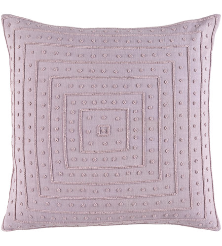 Surya GI001-2222P Gisele 22 X 22 inch Lavender Throw Pillow photo