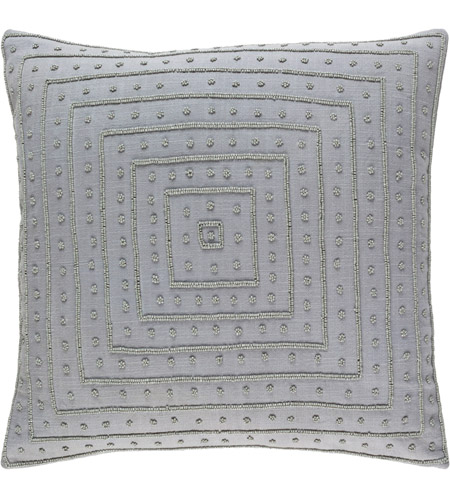 Surya GI004-2020 Gisele 20 X 20 inch Grey Pillow Cover photo
