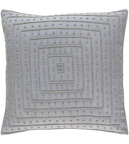 Surya GI004-2020P Gisele 20 X 20 inch Medium Gray Throw Pillow photo