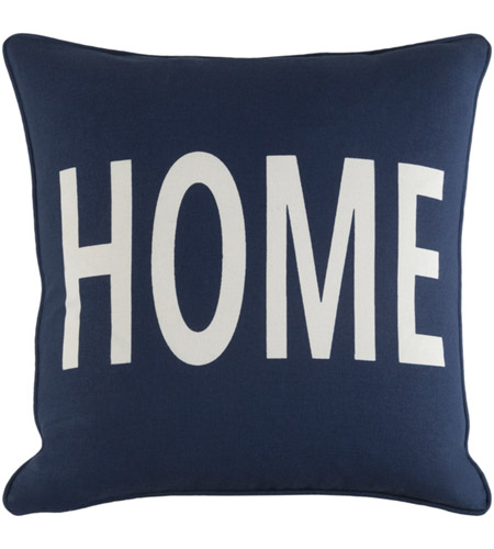 Surya GLYP7105-1818 Glyph 18 X 18 inch Navy Pillow Cover, Square photo