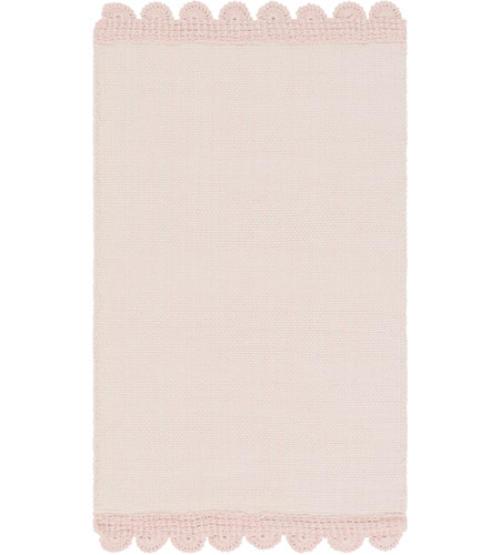 Surya GRC7005-3353 Grace 63 X 39 inch Pink and Neutral Area Rug, Cotton photo