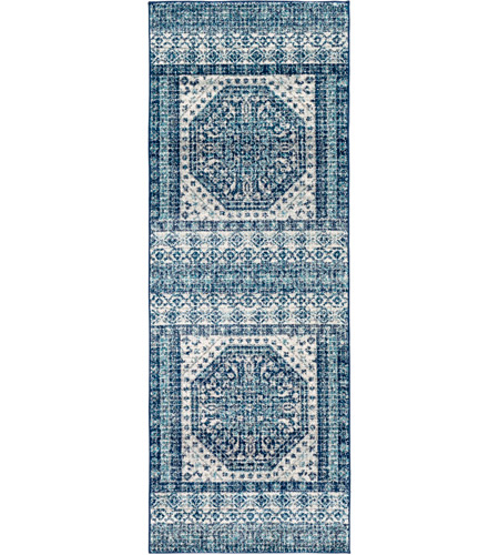Surya HAP1081-23 Harput 36 X 24 inch Dark Blue/Teal/Light Gray/Beige Rugs, Rectangle