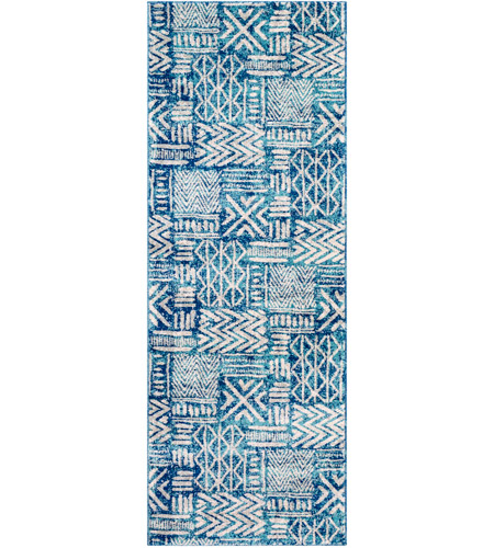 Surya HAP1092-31157 Harput 67 X 47 inch Bright Blue/Aqua/Light Gray/Ivory Rugs, Rectangle photo