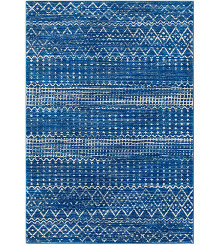 Surya HAP1095-5373 Harput 87 X 63 inch Bright Blue/Light Gray Rugs, Rectangle