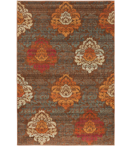 Surya HAT3007-5373 Hathaway 87 X 63 inch Brown and Brown Area Rug, Polypropylene