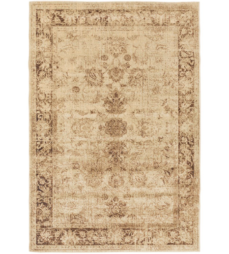 Surya HAT3024-6796 Hathaway 114 X 79 inch Neutral and Brown Area Rug, Polypropylene