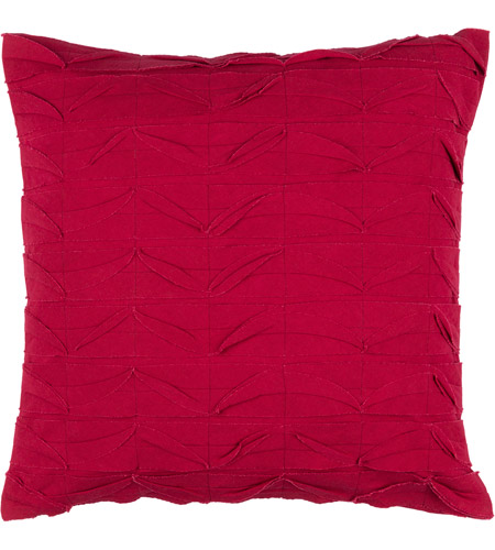 Surya HB006-1818 Huckaby 18 inch Dark Red Pillow Cover
