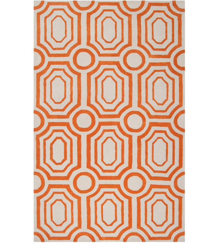 Surya HDP2009-3353 Hudson Park 63 X 39 inch Orange and Neutral Area Rug, Polyester