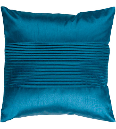 Surya HH024-1818D Solid Pleated 18 X 18 inch Aqua Pillow Kit