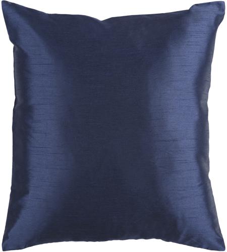 Surya HH032-2222D Solid Luxe 22 X 22 inch Navy Pillow Kit