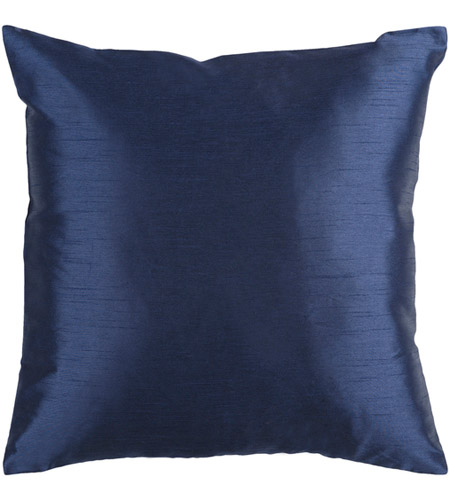 Surya HH032-2222P Solid Luxe 22 X 22 inch Navy Pillow Kit photo