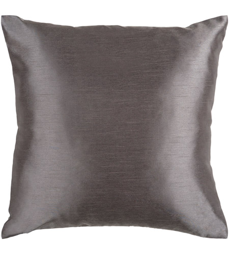 Surya HH034-2222P Solid Luxe 22 X 22 inch Charcoal Pillow Kit