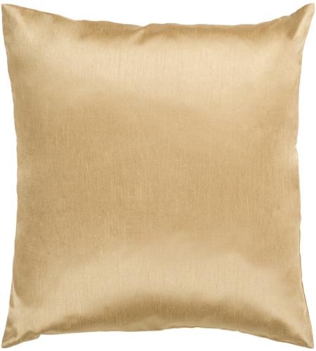Surya HH038-2222 Solid Luxe 22 X 22 inch Mustard Pillow Cover