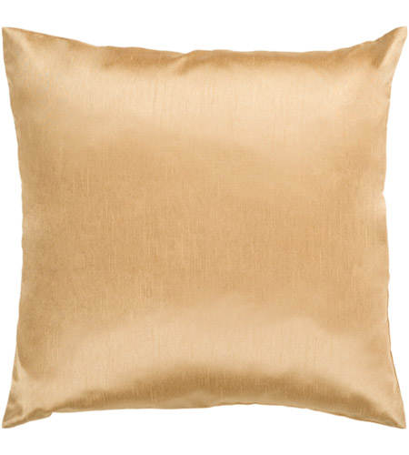 Surya HH038-1818P Solid Luxe 18 X 18 inch Mustard Pillow Kit hh038.jpg