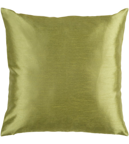 Surya HH043-2222P Solid Luxe 22 X 22 inch Dark Green Pillow Kit